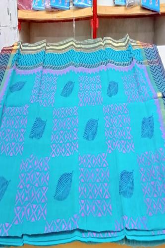 MANAMEDU BLOCK PRINTED SAREES WITH BLOUSE